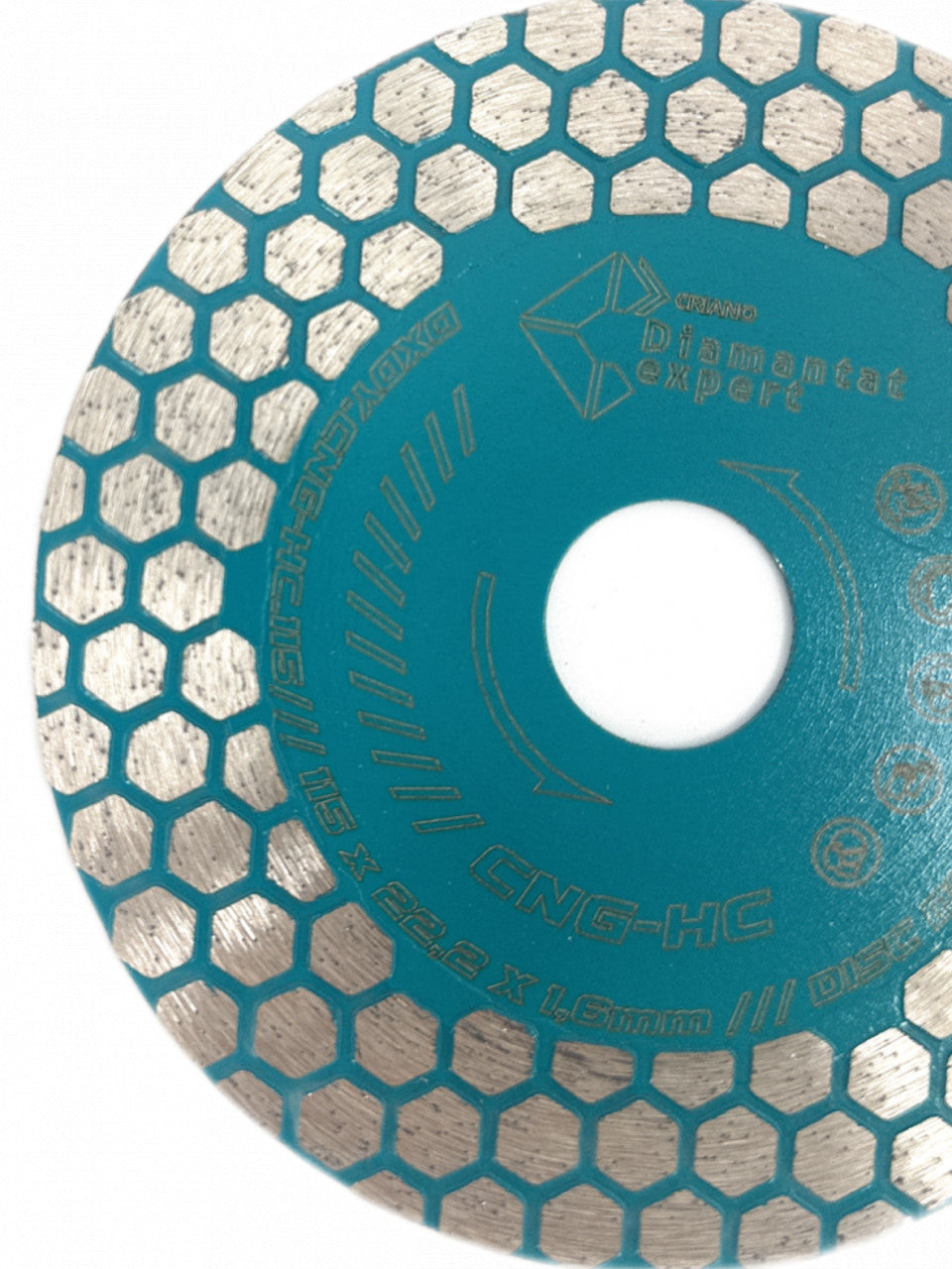 Disc DiamantatExpert pt. taiere si slefuire - Gresie si Placi dure 115x22.23 (mm) Premium - DXDY.CNG-HC.115
