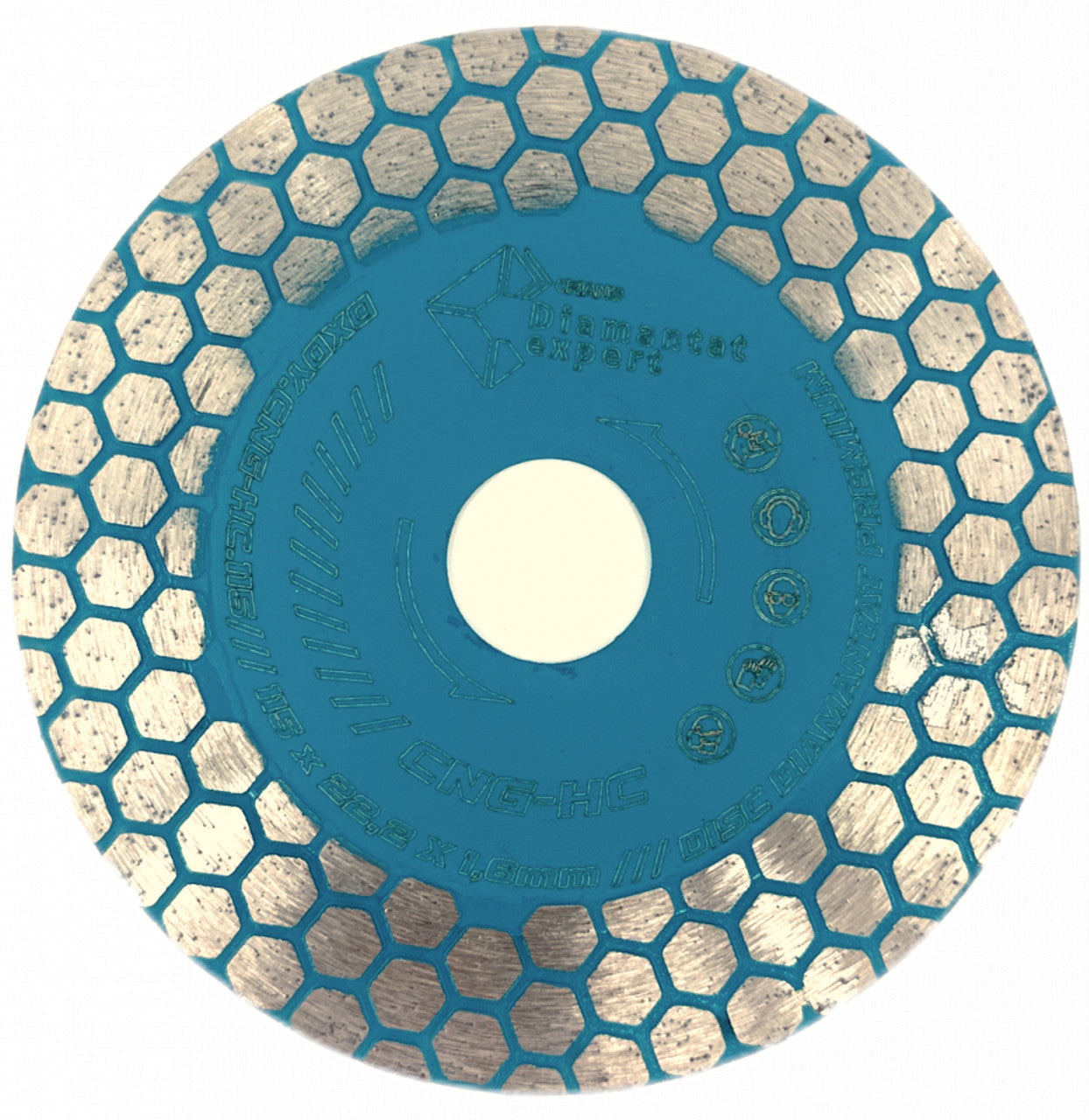 Disc DiamantatExpert pt. taiere si slefuire - Gresie si Placi dure 115x22.23 (mm) Premium - DXDY.CNG-HC.115