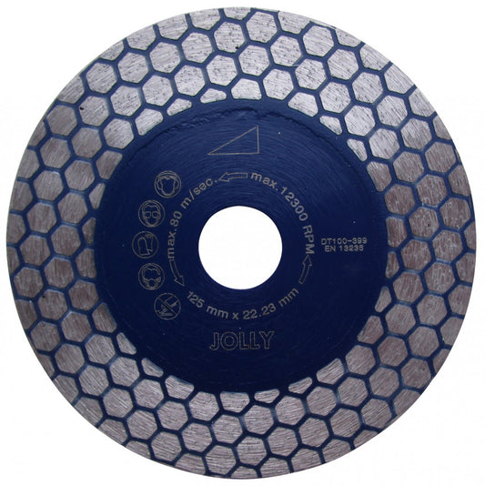 Disc DiamantatExpert pt. taiere si slefuire - Gresie si Placi dure 125x22.23 (mm) Super Premium - DXDH.3911.125
