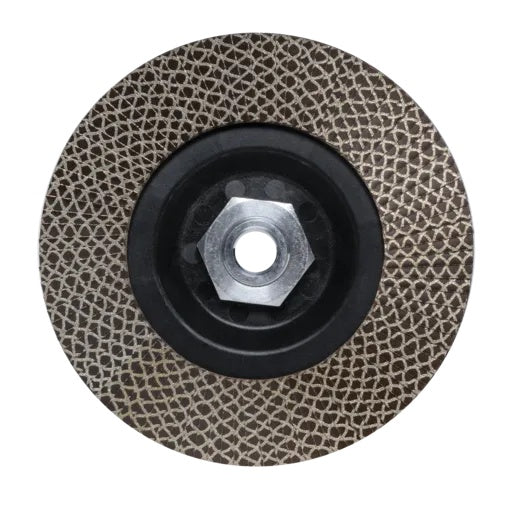 Disc lamelar diamantat pt. slefuit granit, gresie, portelan, sticla - #100/120, Ø125mm, M14 - RUBI-32938