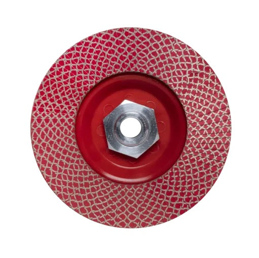 Disc lamelar diamantat pt. slefuit granit, gresie, portelan, sticla - #200, Ø115mm, M14 - RUBI-32931