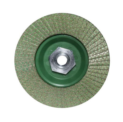 Disc lamelar diamantat pt. slefuit granit, gresie, portelan, sticla - #50/60, Ø115mm, M14 - RUBI-32921