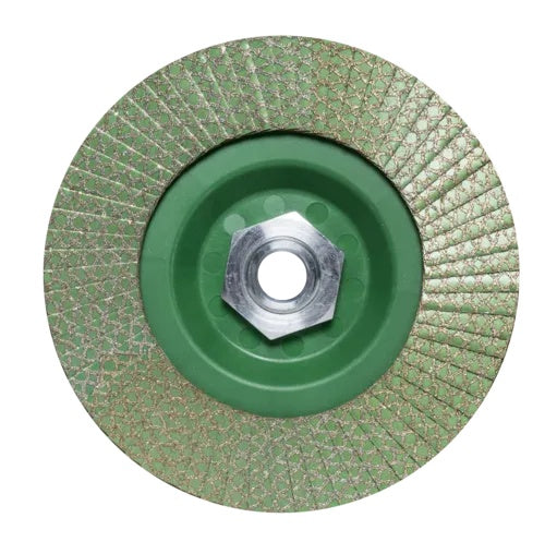 Disc lamelar diamantat pt. slefuit granit, gresie, portelan, sticla - #50/60, Ø125mm, M14 - RUBI-32937