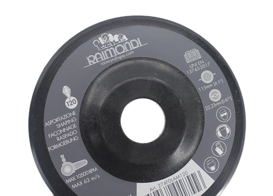 Disc lamelar diamantat pt. slefuit placi, gran. 120, Ø115mm - Raimondi-274FDLAM120