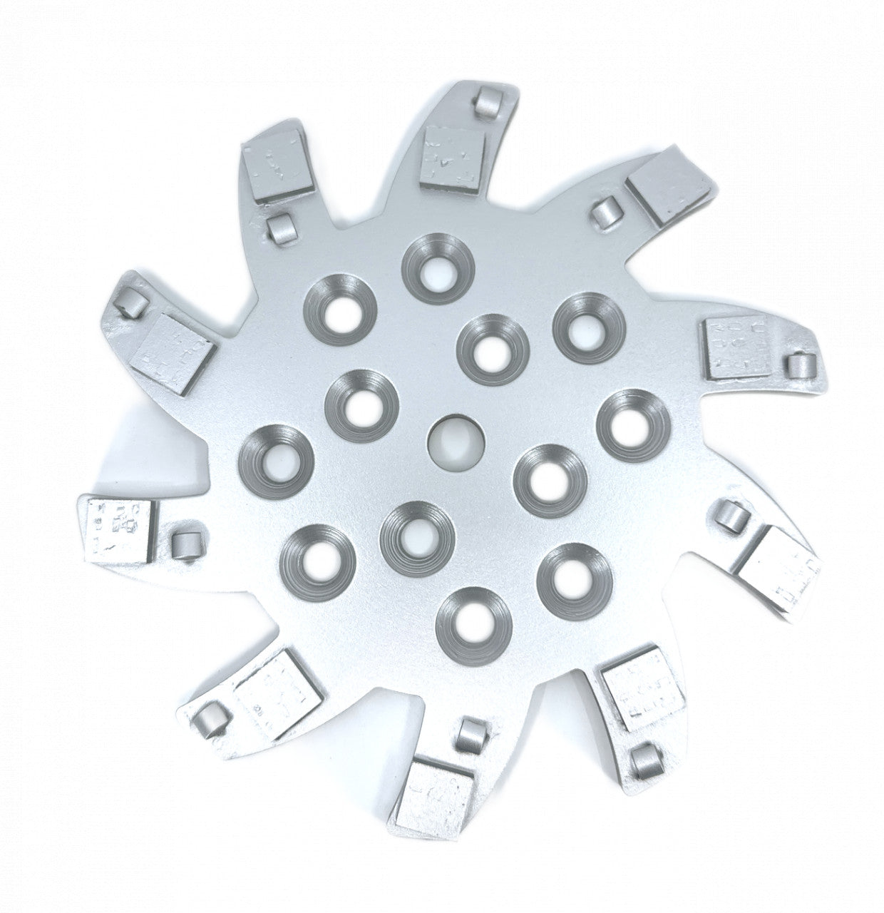 Disc stea cu segmenti diamantati pt. slefuire pardoseli - segment 10 buc DPC - 250 mm - prindere 19mm - DXDY.8501.250.75.010-R