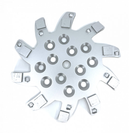 Disc stea cu segmenti diamantati pt. slefuire pardoseli - segment 10 buc DPC - 250 mm - prindere 19mm - DXDY.8501.250.75.010-R