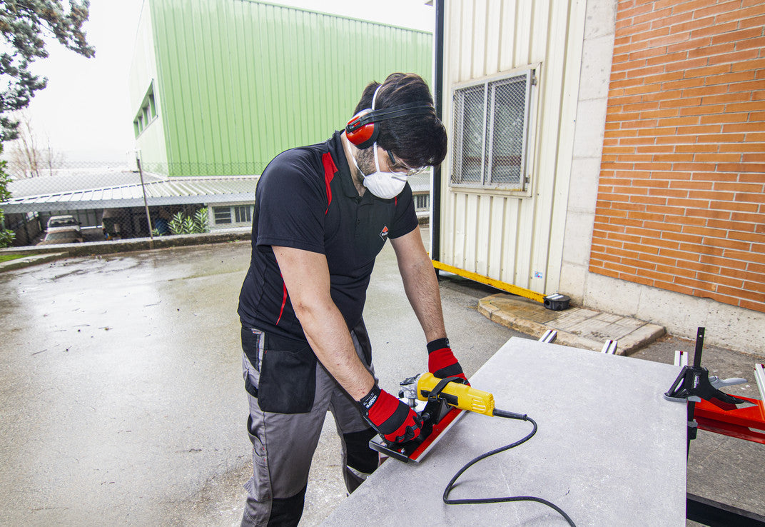 Dispozitiv pentru frezat si slefuit muchii si canturi placi ceramice ( Jolly ), Pro-Edger - RUBI-16956