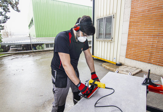 Dispozitiv pentru frezat si slefuit muchii si canturi placi ceramice ( Jolly ), Pro-Edger - RUBI-16956