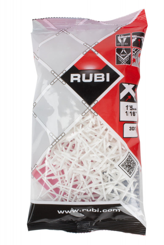 Distantiere ( Cruciulite ) pt. placi - gresie si faianta - Rost 1,5 mm - 300 buc - RUBI-2912