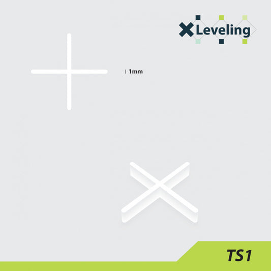 Distantiere ( Cruciulite ) pt. placi - gresie si faianta - Rost 1 mm - 500 buc - XLEV-TS1-500