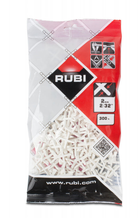 Distantiere ( Cruciulite ) pt. placi - gresie si faianta - Rost 2 mm - 300 buc - RUBI-2901