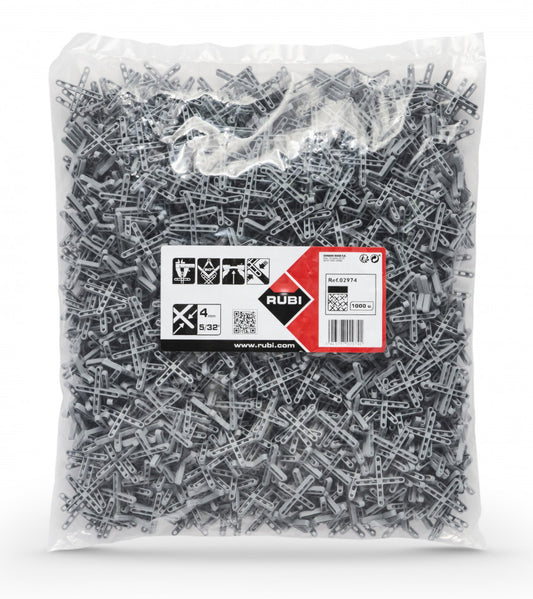 Distantiere ( Cruciulite ) pt. placi - gresie si faianta - Rost 4 mm - 1000 buc - RUBI-2974