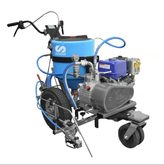 Echipament airless pentru trasat marcaje rutiere Larius Dali Plus, 4 l/min - rezervor 50 litri