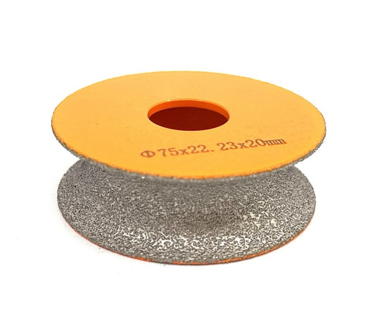 Freza diamantata pentru profilare granit, marmura, gresie Profil Semicerc Full Bullnose exterior, R-10mm, ∅75x22,23mm - DXDY.FPP.BN20