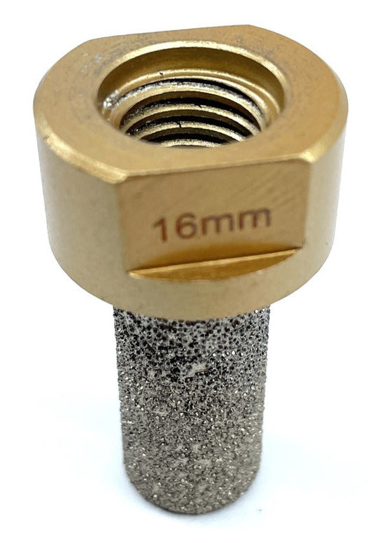 Freza tip deget pt. frezari in gresie portelanata si piatra - diametrul 16mm, lungime 35mm - prindere M14 - DXDY.GOLD.Finger.D16.H35