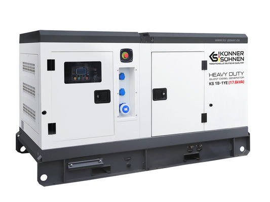 Generator de curent 17.6 kVA diesel - Heavy Duty - insonorizat - Konner & Sohnen - KS-18-1YE