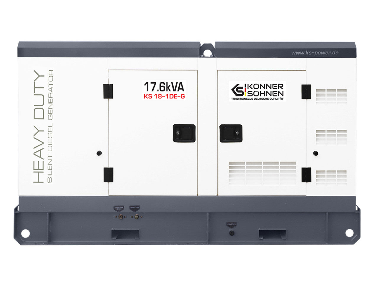 Generator de curent 17.6 kVA diesel - Heavy Duty - insonorizat - Konner & Sohnen - KS-18-1DE-G