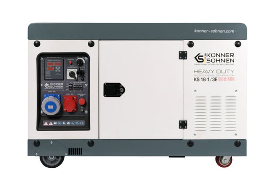 Generator de curent 20 kVA diesel - Heavy Duty - insonorizat - Konner & Sohnen - KS-16-1/3E-ATSR-Silent