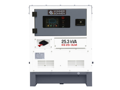 Generator de curent 25.3 kVA diesel - Heavy Duty - insonorizat - Konner & Sohnen - KS-25-3LM