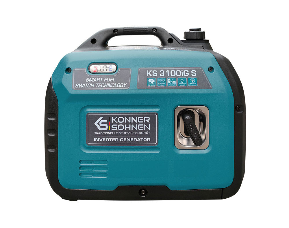 Generator de curent 3.1 kW inverter - HIBRID (GPL + benzina) - insonorizat - Konner & Sohnen - KS-3100iG-S