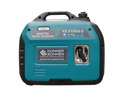Generator de curent 3.1 kW inverter - HIBRID (GPL + benzina) - insonorizat - Konner & Sohnen - KS-3100iG-S