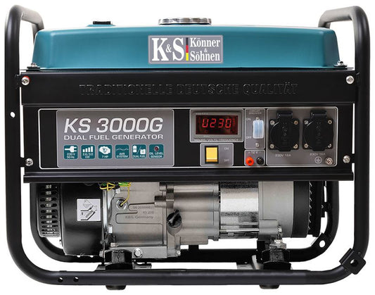 Generator de curent 3 kW HIBRID (GPL + Benzina) - Konner & Sohnen - KS-3000-G