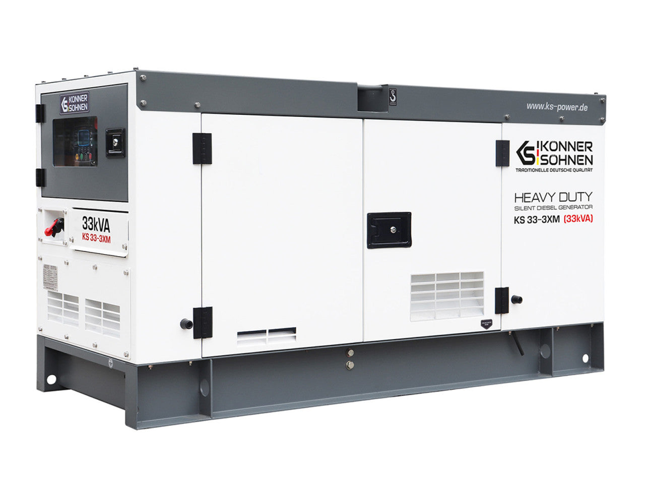 Generator de curent 33 kVA diesel - Heavy Duty - insonorizat - Konner & Sohnen - KS-33-3XM