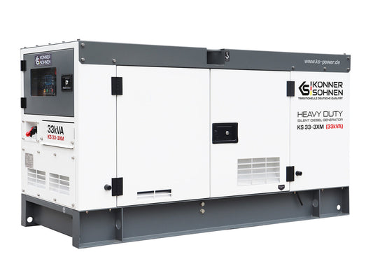 Generator de curent 33 kVA diesel - Heavy Duty - insonorizat - Konner & Sohnen - KS-33-3XM