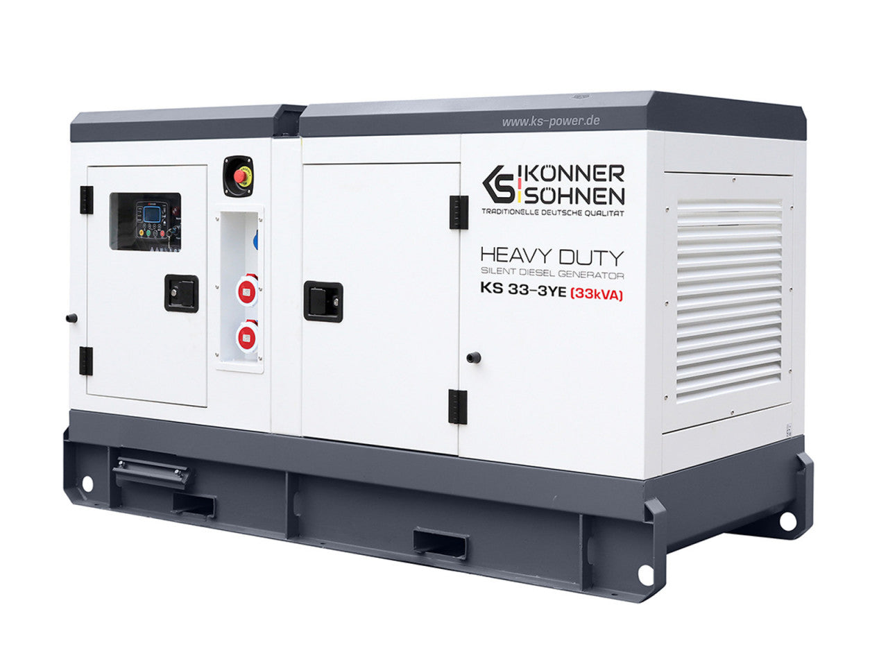 Generator de curent 33 kVA diesel - Heavy Duty - insonorizat - Konner & Sohnen - KS-33-3YE