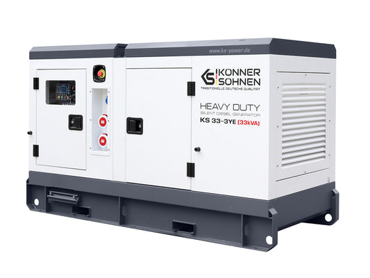 Generator de curent 33 kVA diesel - Heavy Duty - insonorizat - Konner & Sohnen - KS-33-3YE