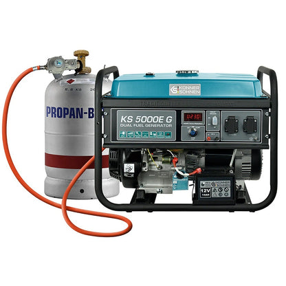 Generator de curent 4.5 kW HIBRID (GPL + Benzina) - Konner & Sohnen - KS-5000E-G