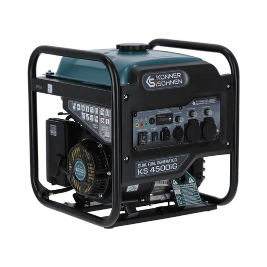 Generator de curent 4.5 kW inverter - HIBRID (GPL + benzina) - insonorizat - Konner & Sohnen - KS-4500iG