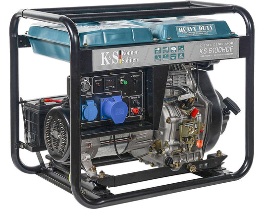 Generator de curent 5.5 kW diesel - Heavy Duty - Konner & Sohnen - KS-6100DE-HD