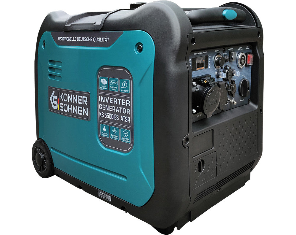 Generator de curent 5.5 kW inverter - benzina - Konner & Sohnen - KS-5500iES-ATSR