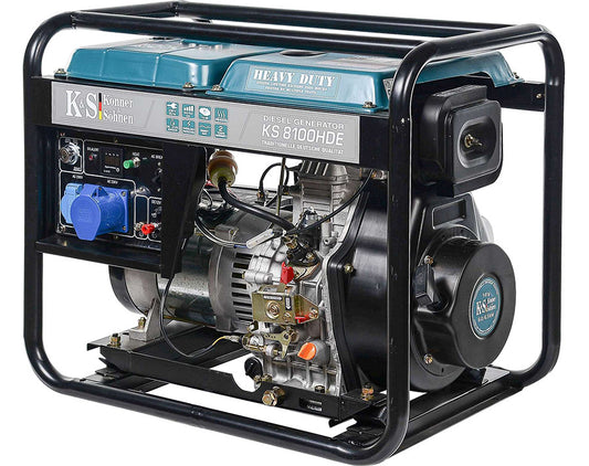 Generator de curent 6.5 kW diesel - Heavy Duty - Konner & Sohnen - KS-8100HDE