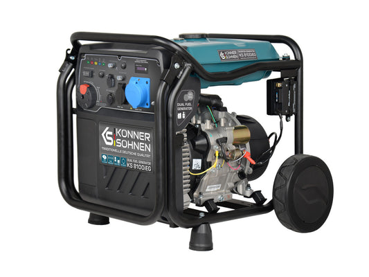 Generator de curent 8.5 kW inverter - HIBRID (GPL + benzina) - Konner & Sohnen - KS-8100iEG-1/3