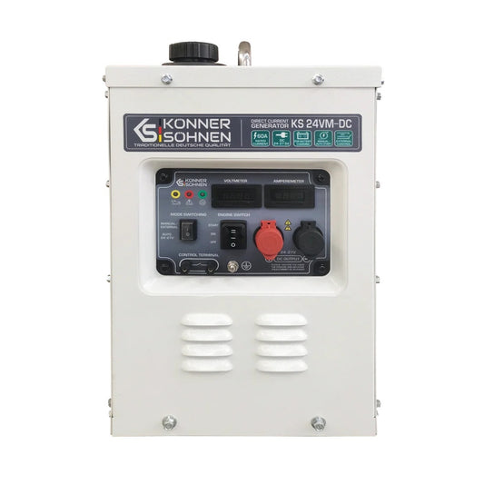 Generator de curent continuu DC 24-27.5V, 1.6 kW, max. 60A - benzina - Konner & Sohnen - KS-24VM-DC