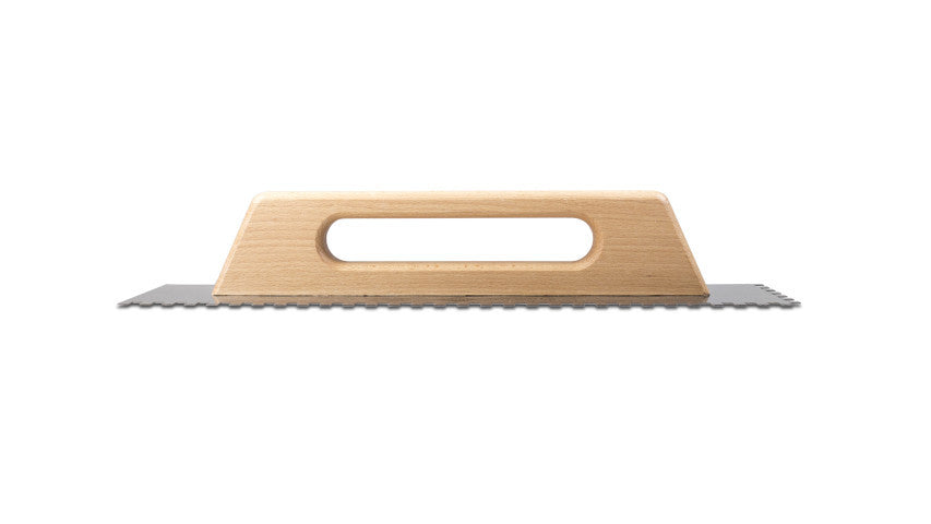 Gletiera dintata cu maner din lemn 48cm, 8mm - RUBI-65959