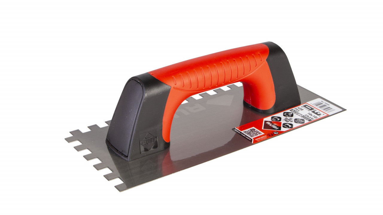 Gletiera dintata cu maner Rubiflex 28cm, 10mm - RUBI-75958