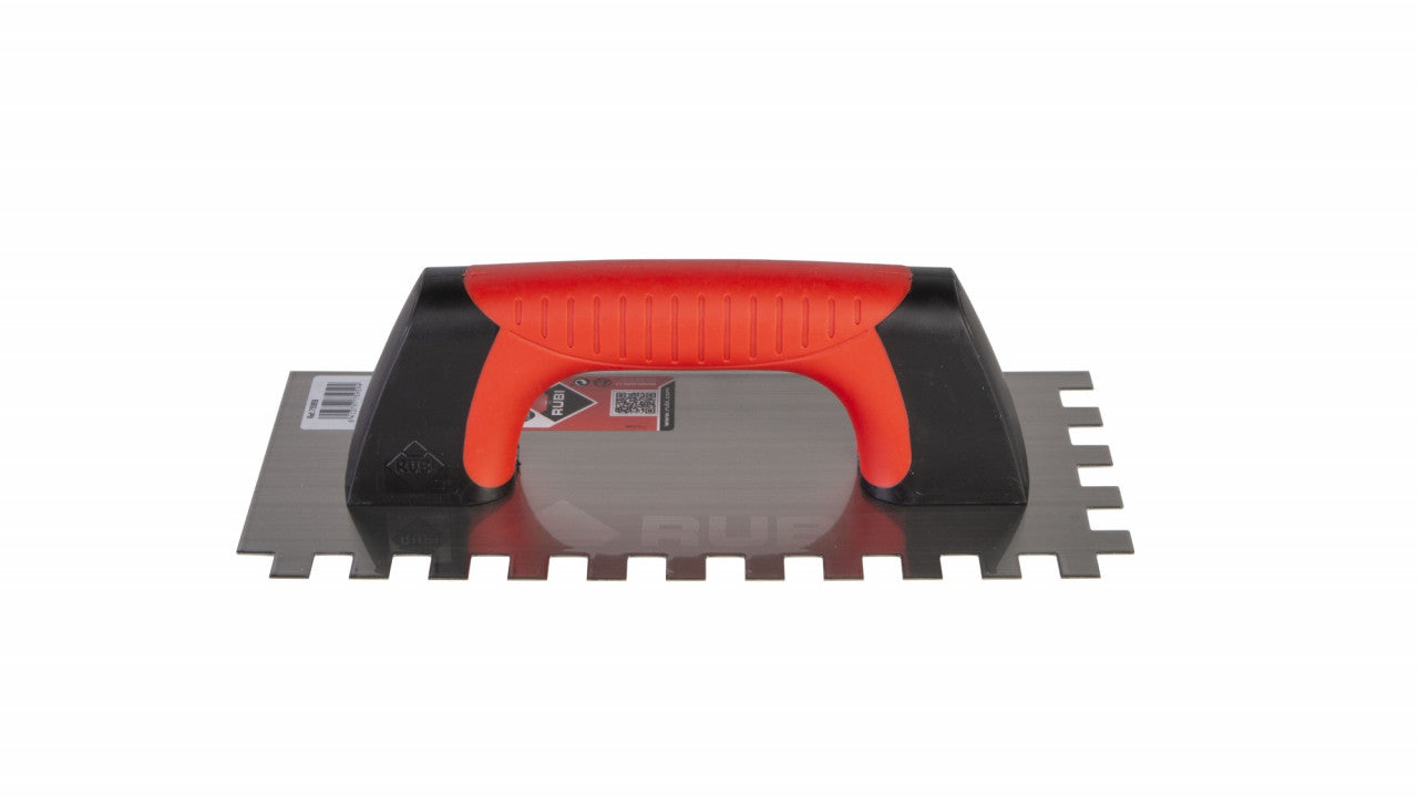 Gletiera dintata cu maner Rubiflex 28cm, 12mm - RUBI-75959