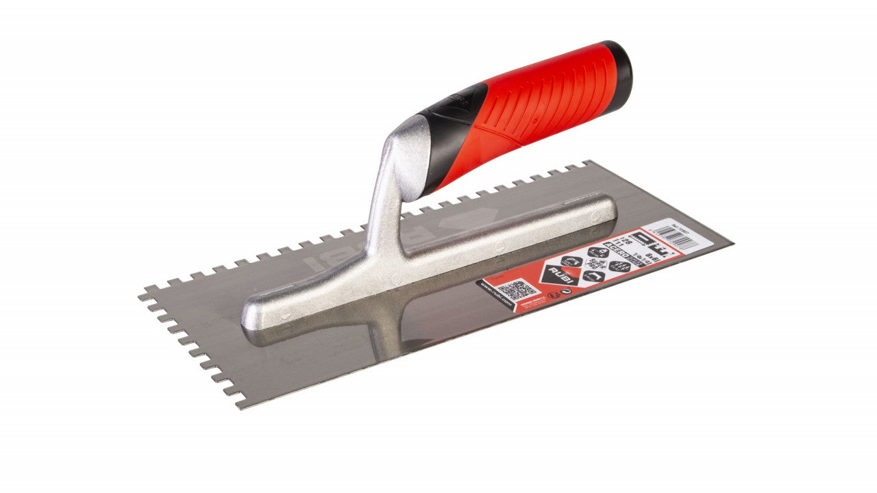 Gletiera dintata cu maner Rubiflex 28cm, 6mm - RUBI-74938