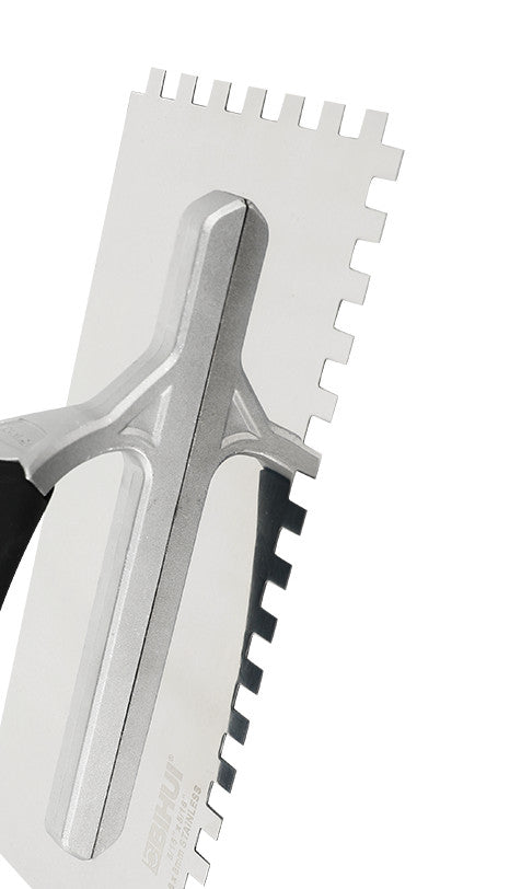 Gletiera dintata INOX 280 x 120mm, 8mm - BIHUI-PTSB08