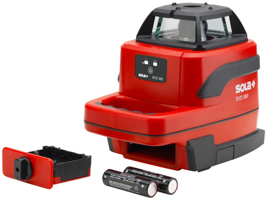 Laser rotativ EVO 360 PROFESSIONAL, 20m / max. 300m (fara sau cu receptor), Li-ion - Sola-71018201