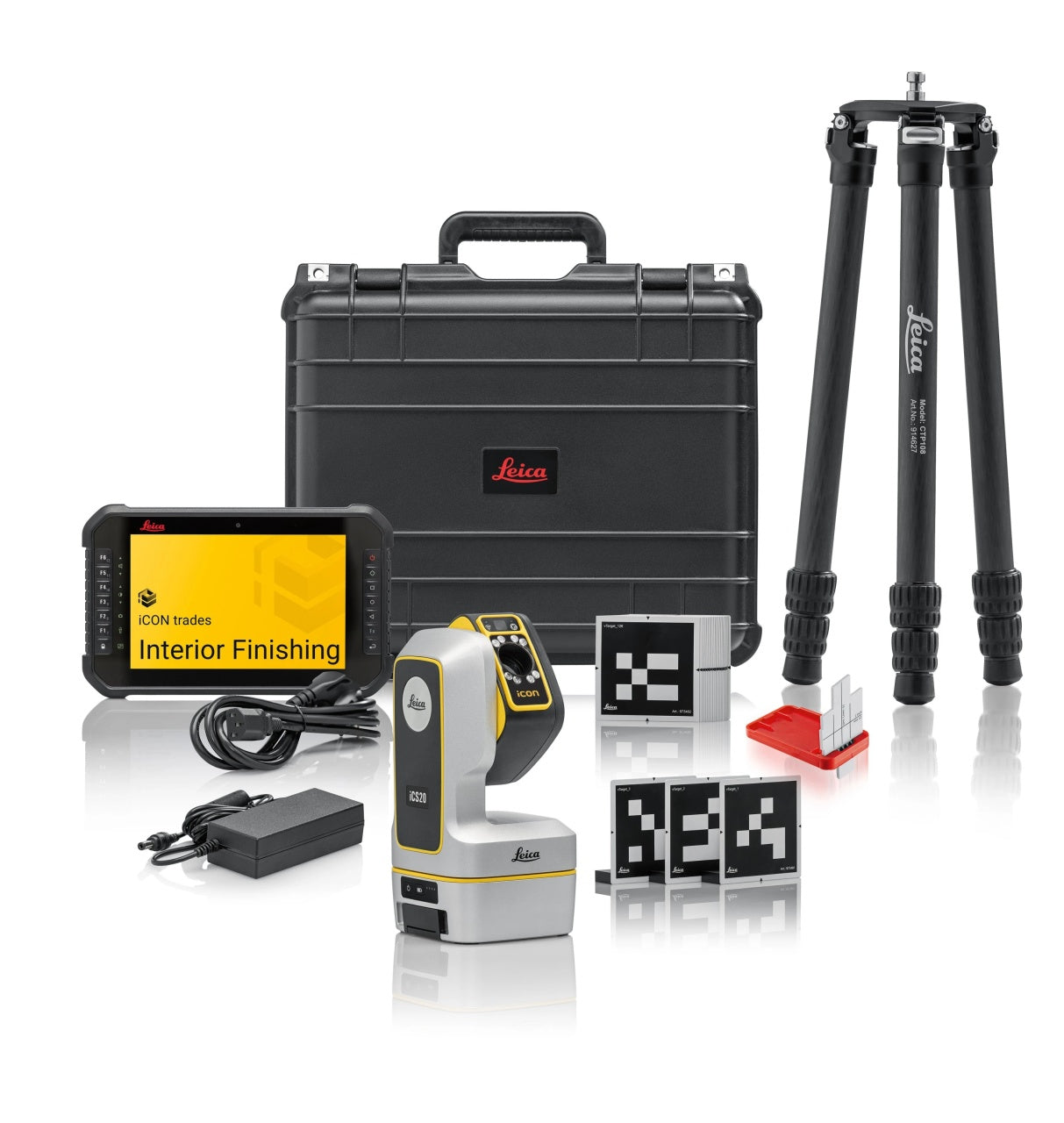 Leica iCON iCS20 - Instrument motorizat de măsurare 3D de precizie pentru construcții cu pachet software Finisaje Interioare