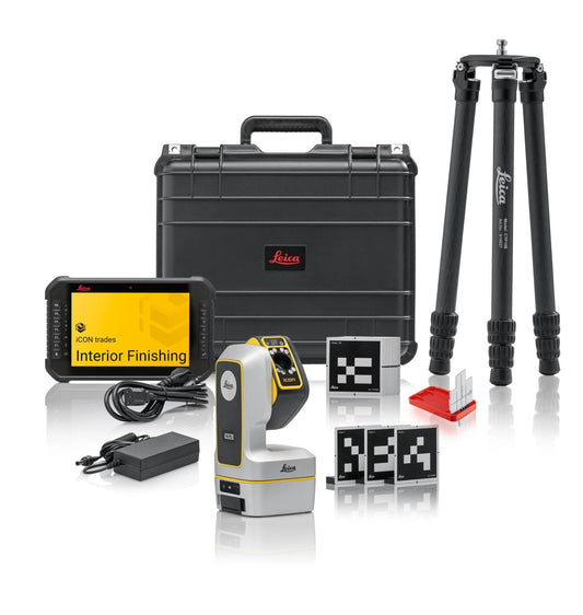 Leica iCON iCS20 - Instrument motorizat de măsurare 3D de precizie pentru construcții cu pachet software Finisaje Interioare