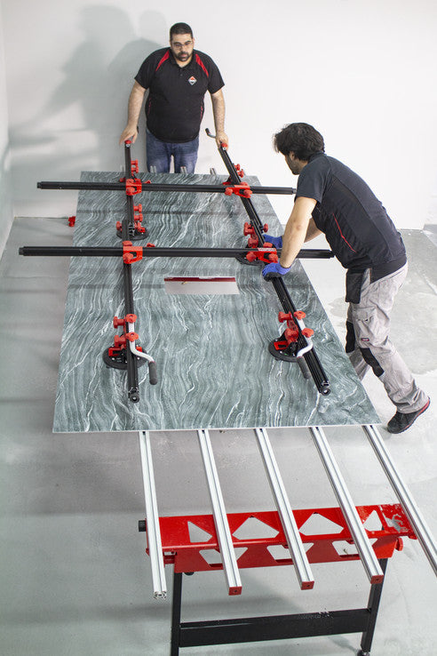 Masa de lucru SLAB pt. placi ceramice de dimensiuni mari, 180cm, 250kg - RUBI-18935