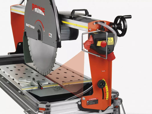 Masina de taiat caramida, materiale de constructii - 61.5cm, 4.0kW, PRIME 700S, kit laser si roti - Battipav-90701