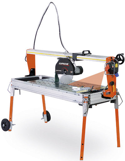 Masina de taiat marmura, granit 120cm, 2.2kW, SUPREME 120S cu laser si roti - Battipav-81201