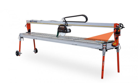 Masina de taiat placi de marmura mari 320cm, 3.4kW, SUPREME 320S cu laser si roti - Battipav-83201/T380S1