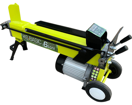 Masina electrica pt. despicat busteni pe orizontala - 6 tone, lung. 52cm, Ø 25cm - Konner & Sohnen - KSB 6THE V 52/25